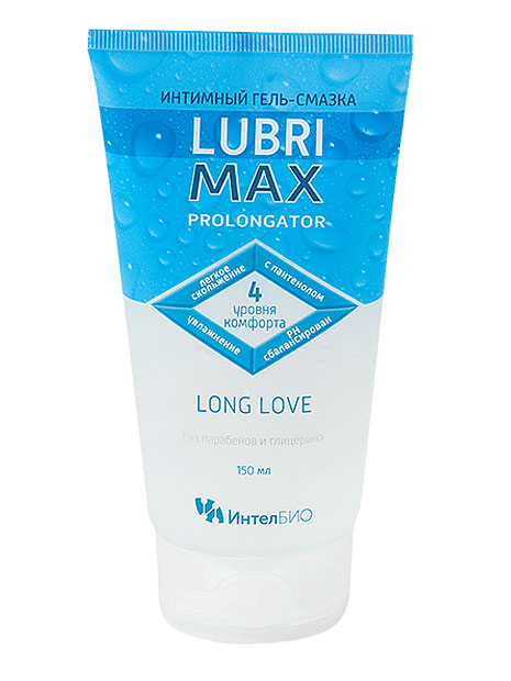 LUBRIMAX PROLONGATOR ИНТИМНЫЙ ГЕЛЬ-СМАЗКА ДЛЯ ПРОДЛЕНИЯ ПОЛОВОГО АКТА 150МЛ